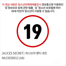 [ALICES SECRET] 섹시브라 팬티 세트 NA15030012 (A6)